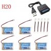 5pcs 37V 150mah Battery with 5 Port Charger for JJRC H20 H20H