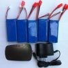 5pcs 74V 2000mAh Battery Banana Connector 3 Port Charger for Syma X8C X8W X8G