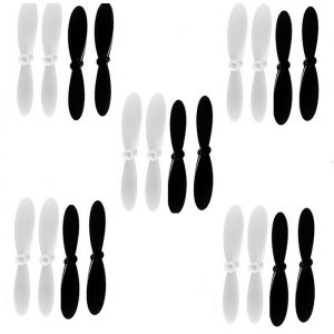 20pcs Propeller for Hubsan X4 H107 WHITE BLACK