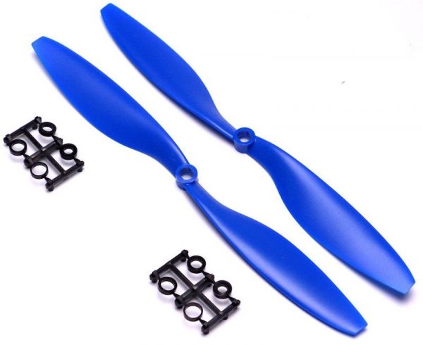 2pcs 1045 1045R 10x4.5 CW Clockwise CCW Counter Clockwise Propeller for DJI F450 500 F550 BLUE