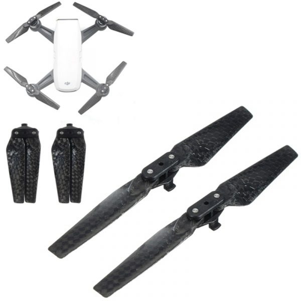 2pcs 4730F CW Clockwise CCW Counter Clockwise Quick Release Carbon Fiber Foldable Propeller for DJI Spark