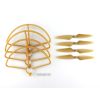 4pcs Propeller 2x CW Clockwise 2x CCW Counter Clockwise 4pcs Protection Guard for Hubsan H501S GOLD