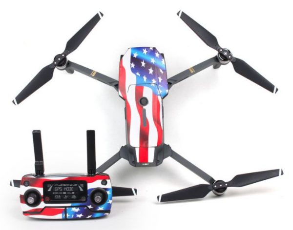 Body Shell and Remote Controller Stickers for DJI Mavic Pro American Flag