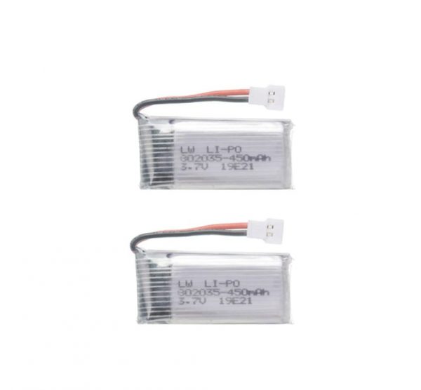 2pcs 3.7V 450mAh Battery for Hubsan H107 JJRC H31 H6C Eachine E33 E33C Wltoys U816A V252 KY101