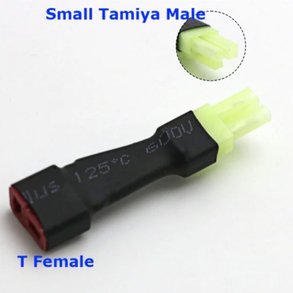 Connectors Adapter T Female to Small Tamiya Male for DIY Drones Lipo Battery